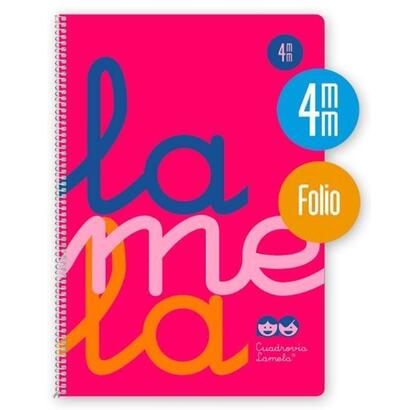 pack-de-5-unidades-lamela-cuaderno-espiral-80h-folio-90gr-cuadrovia-4mm-cmargen-cubierta-pp-rosa-fluorescente