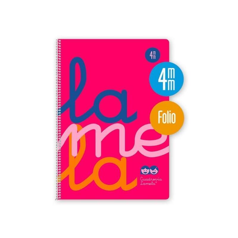 pack-de-5-unidades-lamela-cuaderno-espiral-80h-folio-90gr-cuadrovia-4mm-cmargen-cubierta-pp-rosa-fluorescente