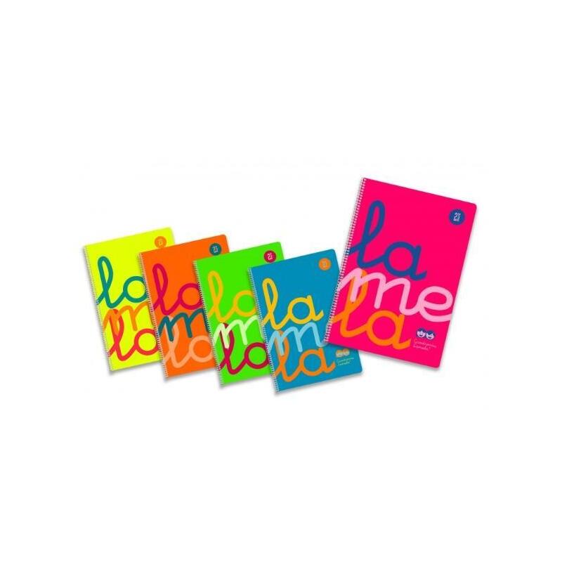 pack-de-5-unidades-lamela-cuaderno-espiral-80h-folio-90gr-cuadrovia-4mm-cmargen-cubierta-pp-csurtidos-fluorescentes