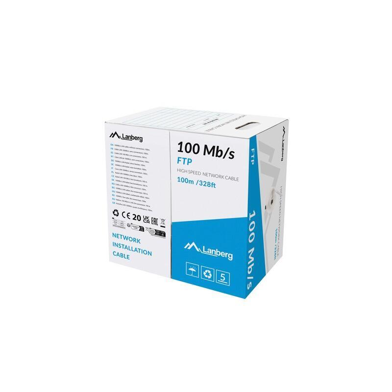 kabel-lan-ftp-100mbs-linka-cca-100m-szary