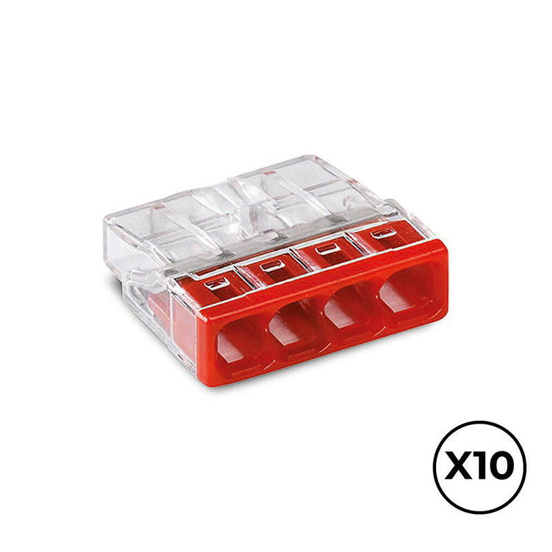 pack-de-2-unidades-conector-rapido-4-vias-o-maximo-25-mm-transparente-roja-10-uds