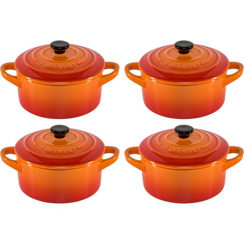 le-creuset-stoneware-set-of-4-petite-casseroles-10x5cm-volcan
