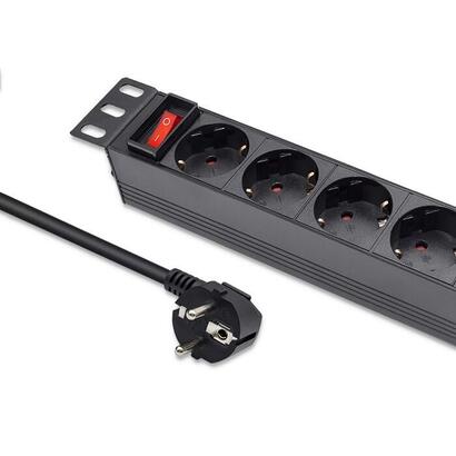 regleta-qoltec-54603-power-strip-for-rack-10in-1u-16a-pdu-4xschuko-18m