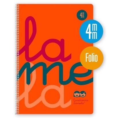 pack-de-5-unidades-lamela-cuaderno-espiral-80h-folio-90gr-cuadrovia-4mm-cmargen-cubierta-pp-naranja-fluorescente