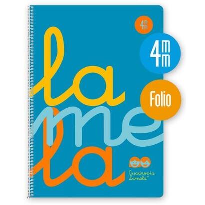 pack-de-5-unidades-lamela-cuaderno-espiral-80h-folio-90gr-cuadrovia-4mm-cmargen-cubierta-pp-azul-fluorescente