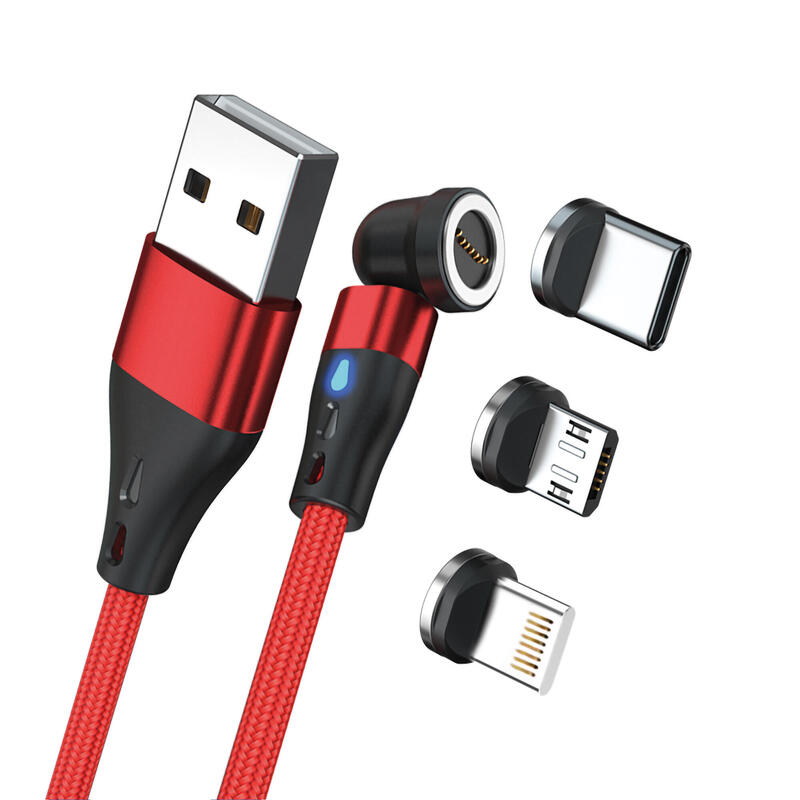 realpower-magneticcharge3-cable-usb-2-m-usb-a-rojo