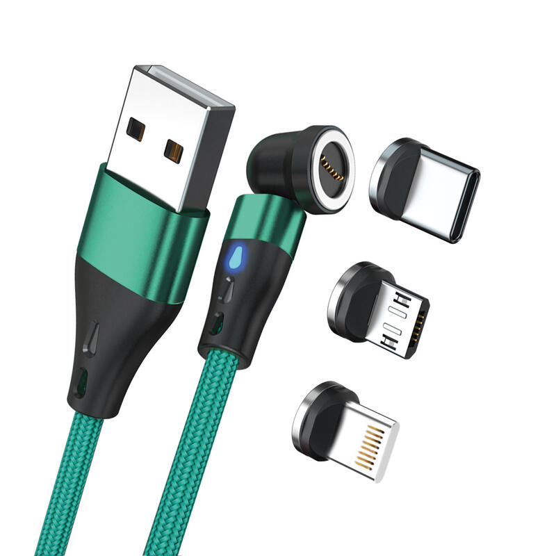realpower-magneticcharge3-cable-usb-2-m-usb-a-verde