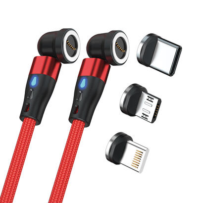 realpower-magneticcharge2-cable-usb-1-m-rojo