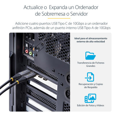 tarjeta-pcie-startechcom-de-5-puertos-usb-de-10gbps-4x-usb-c-1x-usb-a-hub-concentrador-interno-usb-32-de-10gbps-tarjeta-pci-expr