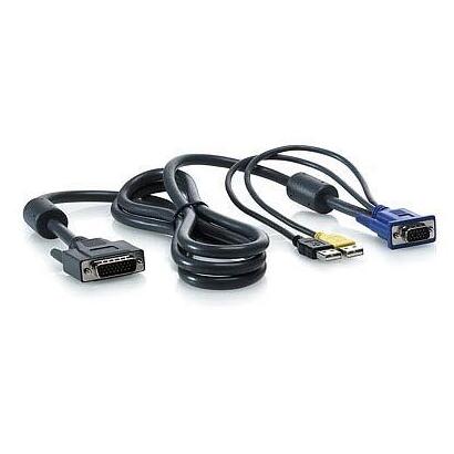 hpe-1x4-kvm-console-6ft-usb-cable-cable-para-video-teclado-y-raton-kvm-negro-182-m