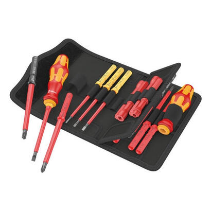 wera-kraftform-kompakt-vde-18-universal-2-tool-finder-18-piezas-destornillador-rojoamarillo-incl-2-mangos-enchufables-hojas-inte