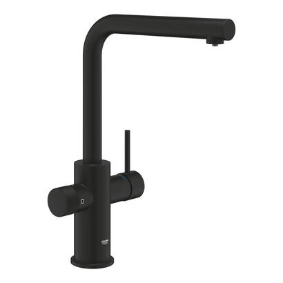 grifo-con-filtro-grohe-blue-pure-minta-con-chorro-extraible-negro