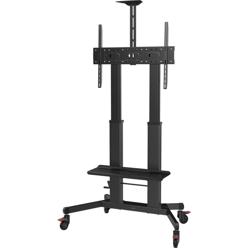 vision-x-series-vfm-f27-carrito-altura-ajustable-para-pantalla-lcd-acero-aluminio-negro-mate-tamano-de-pantalla-55-100