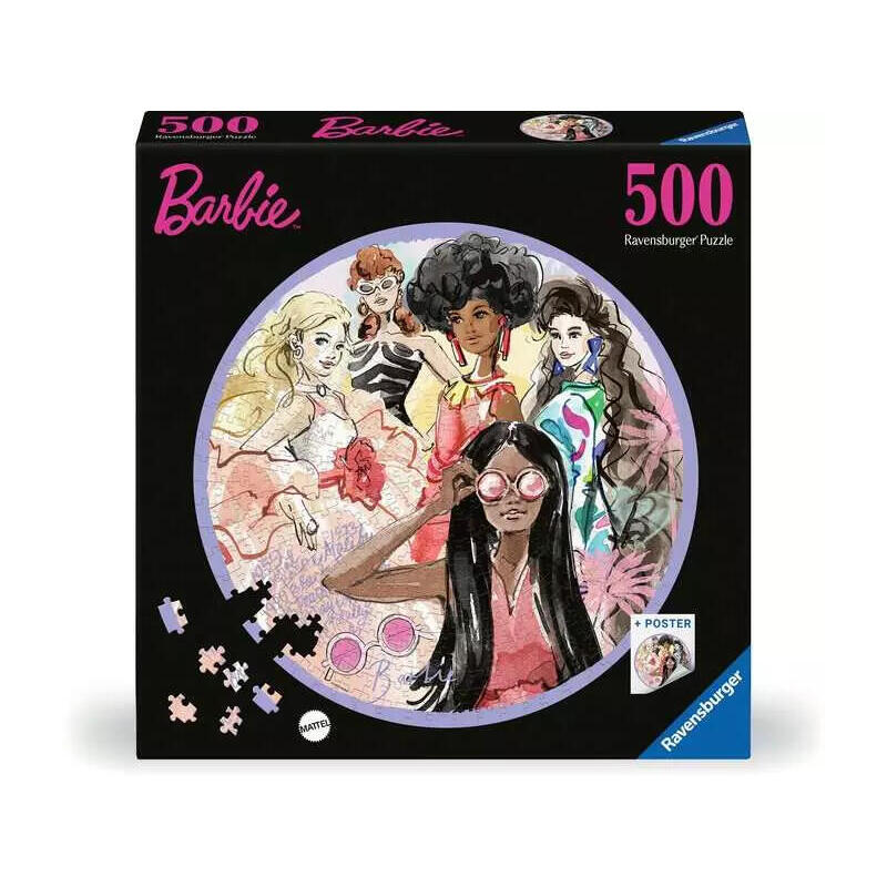 ravensburger-rompecabezas-redondo-barbie-icono-de-estilo-global-desde-1959-500-piezas-12001494