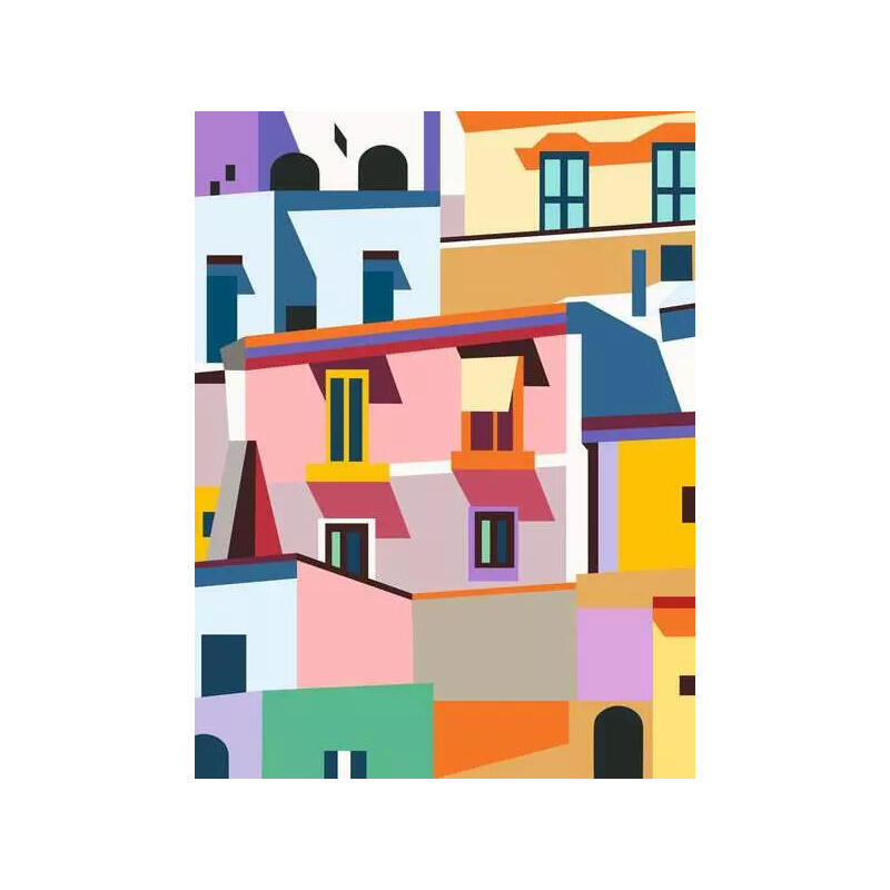 edicion-de-lienzo-de-ravensburger-creart-casas-coloridas-pintura-25527 edicion-de-lienzo-de-ravensburger-creart-casas-coloridas-pintura-25527