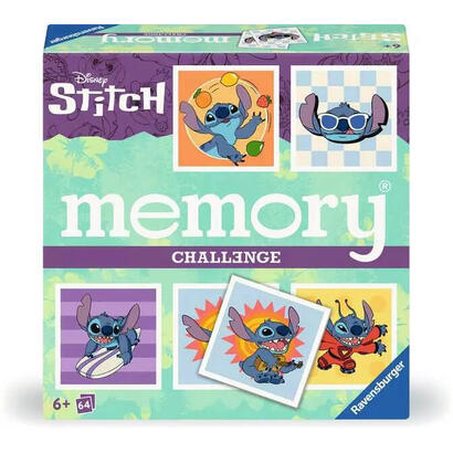 ravensburger-challenge-memoria-disney-stitch-juego-de-memoria-24697