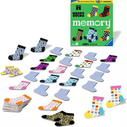 ravensburger-memory-happy-socks-juego-de-memoria-24702