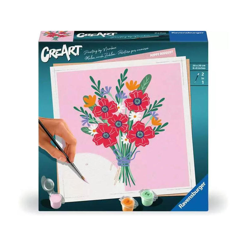 ravensburger-creart-ramo-de-amapolas-cuadro-25519