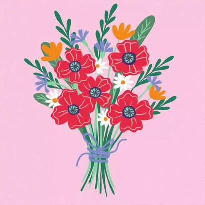 ravensburger-creart-ramo-de-amapolas-cuadro-25519