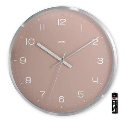 hama-fiji-reloj-radiocontrolado-circulo-rosa-plata