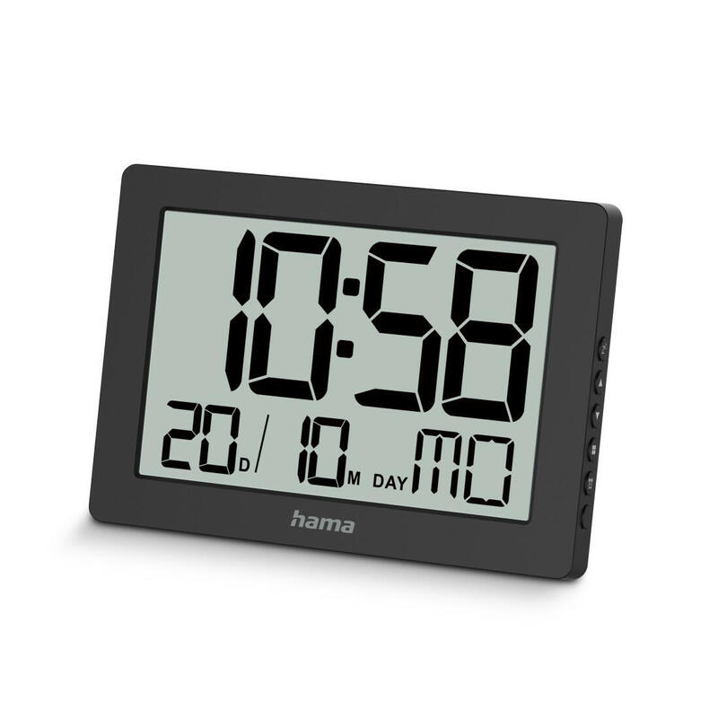 hama-00222230-reloj-de-mesa-o-pared-reloj-digital-rectangulo-negro