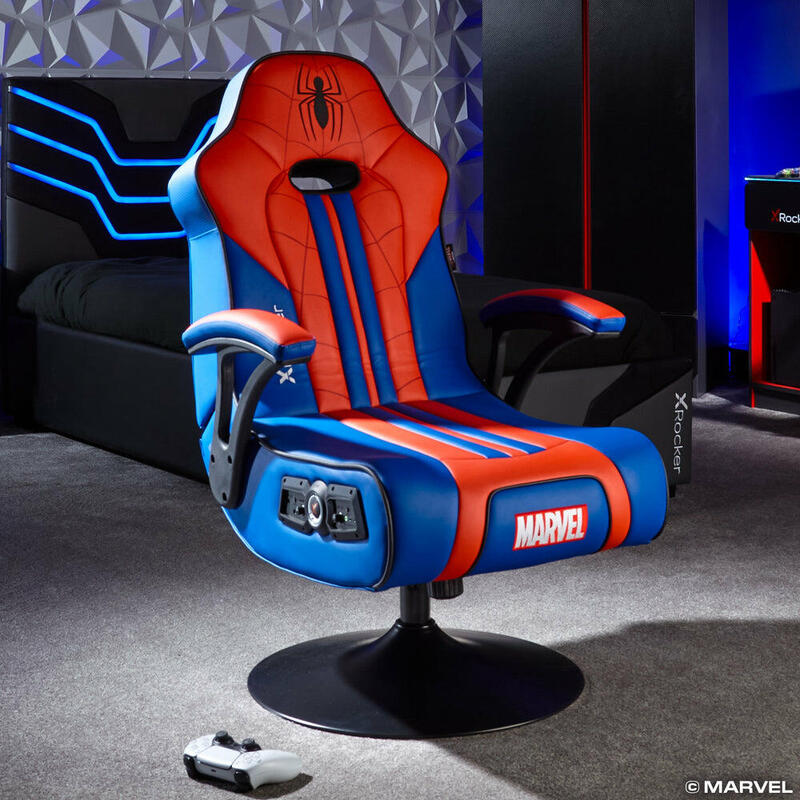 x-rocker-marvel-spider-man-gaming-sessel-blau-rot x-rocker-marvel-spider-man-gaming-sessel-blau-rot