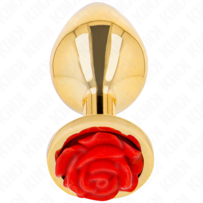 kink-plug-anal-dorado-rosa-roja-talla-s