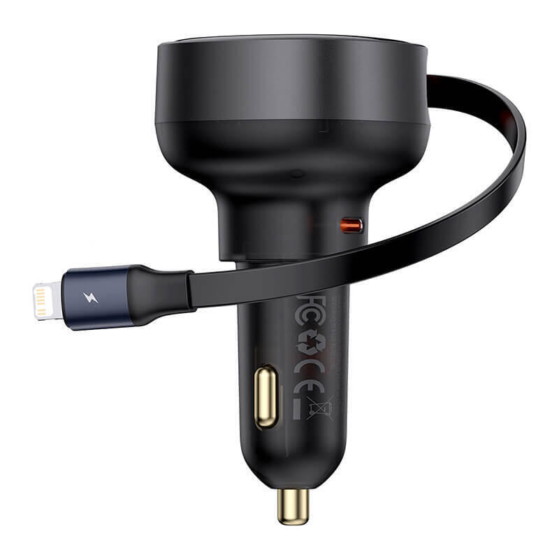 baseus-car-charger-enjoyment-pro-fast-charger-type-c-female-lightning-male-075m-built-in-retractable-cable55w-black-eu-c00057803