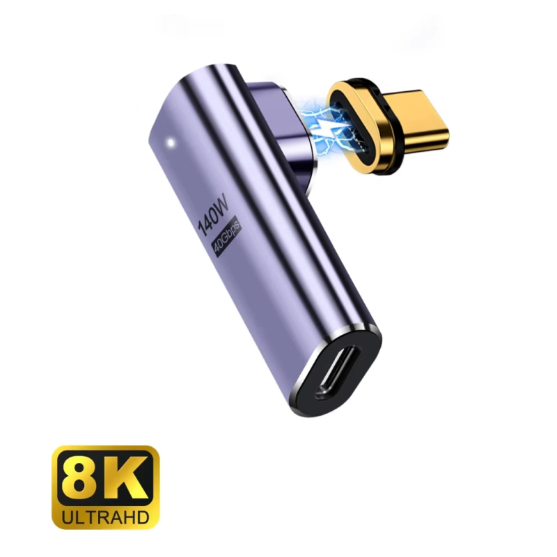 adaptador-usb-c-ewent-macho-hembra-magnetico-pd100w-purpura
