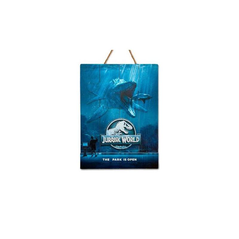 cartel-de-madera-woodart-jurassic-wold-parck-ingles