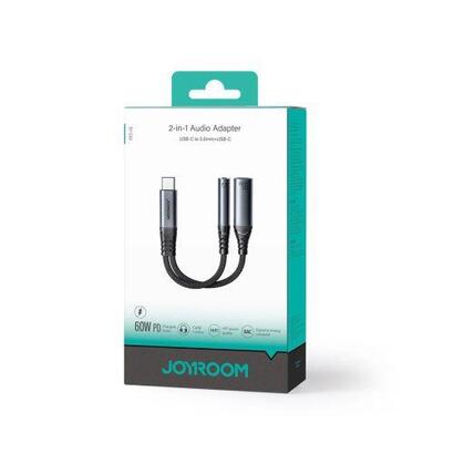 joyroom-adapter-dac-2-in-1-type-c-to-35mm-mini-jack-type-c-60w-014m-black-sy-c02