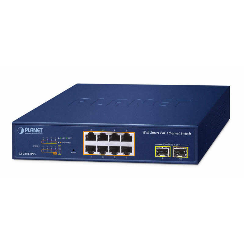 planet-8-port-poe-web-smart-switch-gs-2210-8p2s