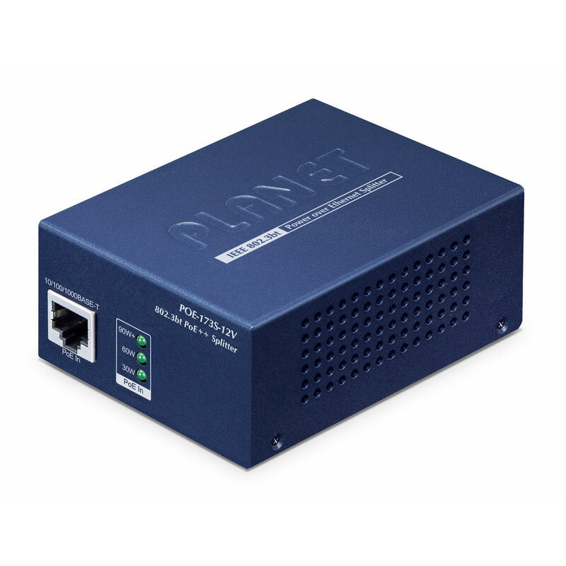 planet-poe-173s-12v-divisor-de-red-energia-sobre-ethernet-poe-azul