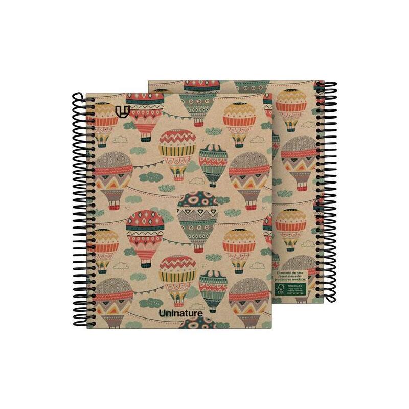 grafoplas-cuaderno-espiral-a5-80h-4x4-90gr-kraft-y-carton-reciclado-uninature-capadocia