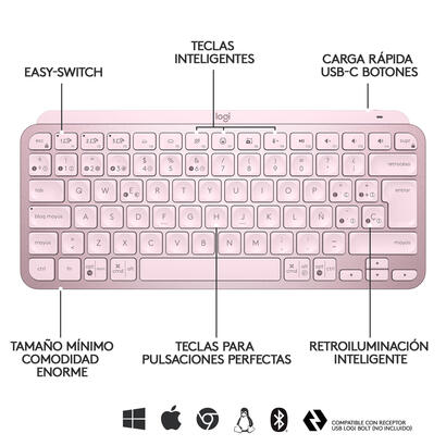 teclado-espanol-logitech-mx-keys-mini-rf-wireless-bluetooth-qwerty-rosa