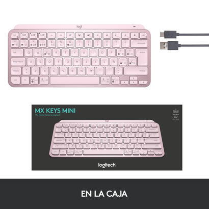 teclado-espanol-logitech-mx-keys-mini-rf-wireless-bluetooth-qwerty-rosa