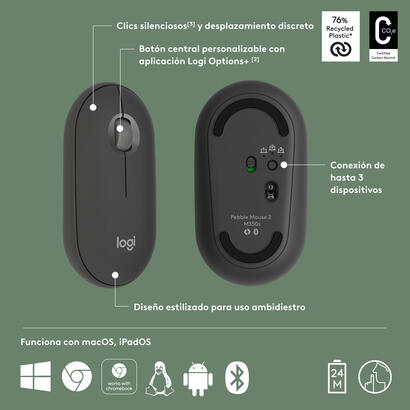 raton-logitech-wireless-pebble-2-m350s-grafito-910-007015