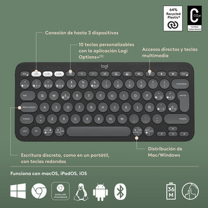 teclado-espanol-logitech-pebble-keys-2-k380s-inalambrico-grafito-920-011827