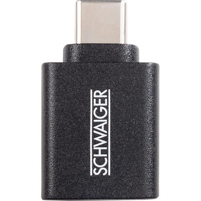 schwaiger-cau310-533-cambiador-de-genero-para-cable-usb-type-c-usb-type-a-negro
