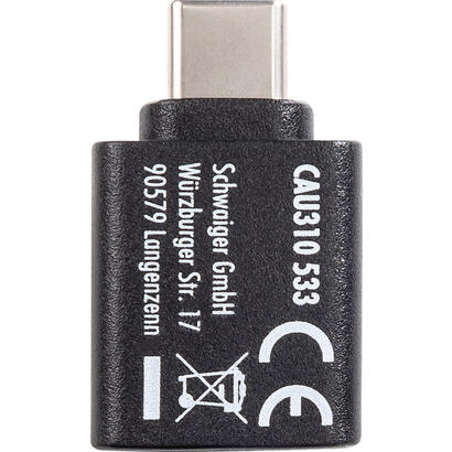 schwaiger-cau310-533-cambiador-de-genero-para-cable-usb-type-c-usb-type-a-negro
