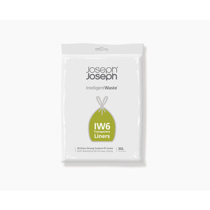 joseph-joseph-iw6-bolsa-para-basura-30-l-transparente-20-piezas