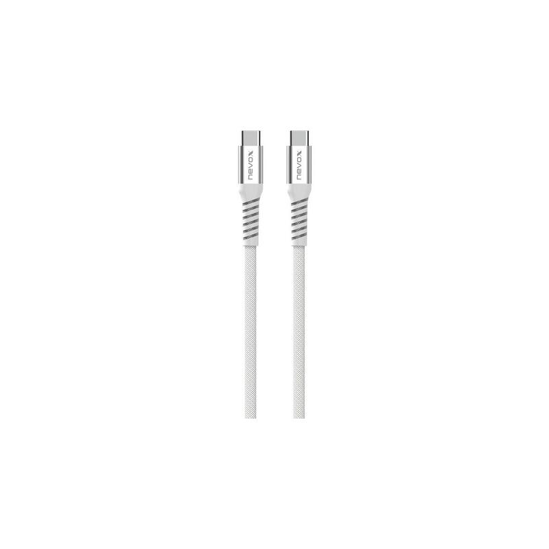 cable-nevox-usb-20-usb-c-conector-usb-c-48v-5a-blanco-1-metro-pd-31-carga-con-hasta-240-vatios-enrollable-magneticamente-4250686