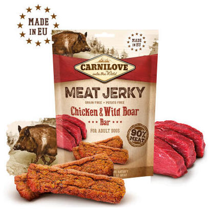 snack-para-perros-carnilove-meat-jerky-chicken-with-wild-boar-100-g