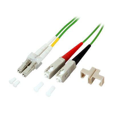 efb-elektronik-o03232om5-cable-de-fibra-optica-e-infiniband-2-m-2x-sc-2x-lc-verde