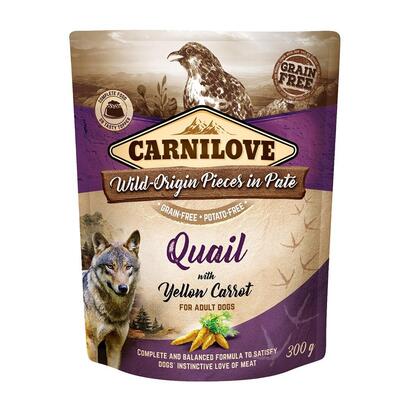 carnilove-dog-pouch-quail-yellow-carrot-comida-humeda-para-perros-300g