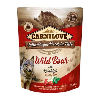 carnilove-dog-pouch-wild-boar-rosehips-comida-humeda-para-perros-300g