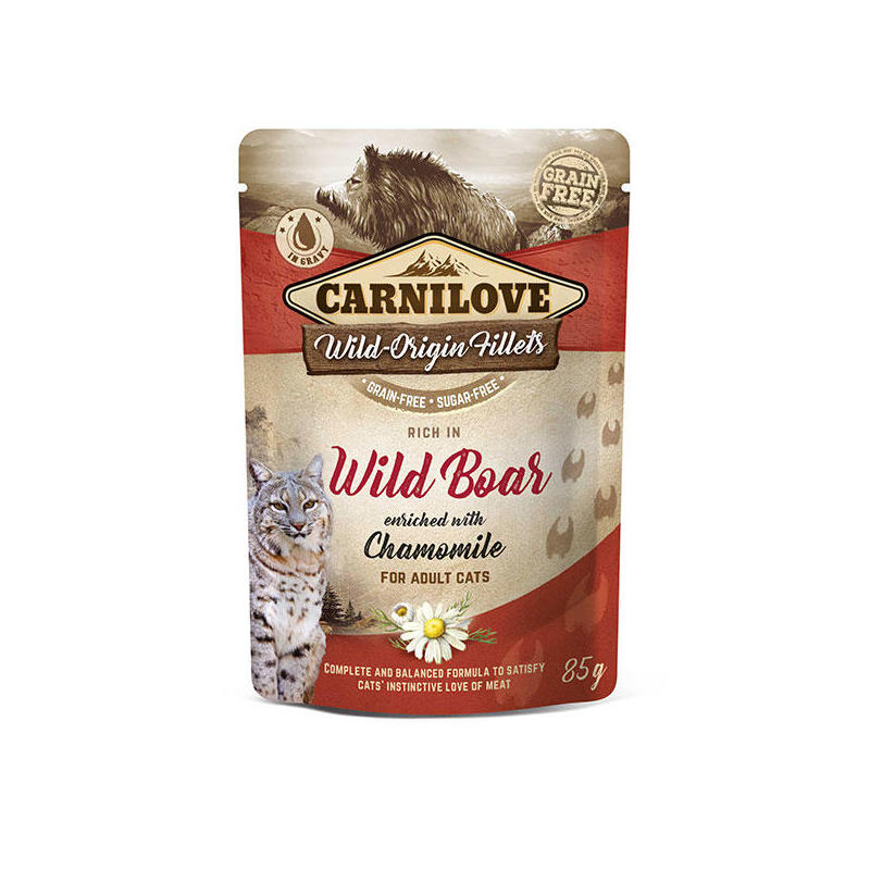 comida-humeda-para-gatos-carnilove-cat-pouch-jabali-manzanilla-85-g comida-humeda-para-gatos-carnilove-cat-pouch-jabali-manzanilla-85-g