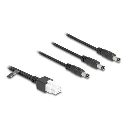 delock-cable-mini-fit-42-mm-6-pin-stecker-zu-3-x-dc-55-x-25-mm-stecker-schwarz