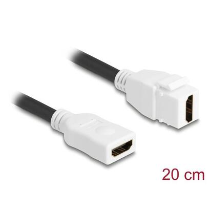 keystone-modul-cable-hdmi-buchse-zu-buchse-8k-60-hz-20-cm-weiss