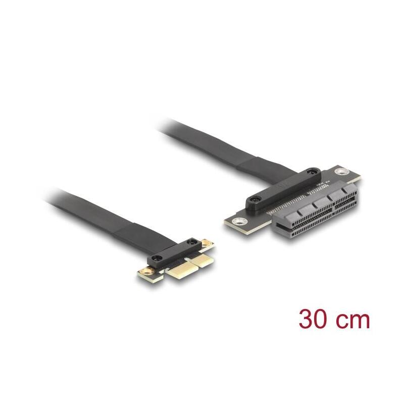 delock-riser-karte-pci-express-30-x1-stecker-zu-x4-slot-mit-cable-30-cm